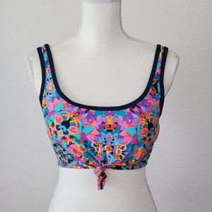 Blooming Kaleidoscope Knotted Bikini Top